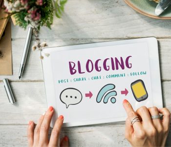 It shows a blogging image